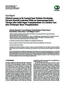 Hindawi Publishing Corporation Case Reports in Hematology Volume 2014, Article ID[removed], 5 pages http://dx.doi.org[removed][removed]Case Report