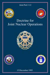Nuclear strategies / Nuclear weapons of the United States / Nuclear warfare / United States Strategic Command / United States Air Force / Weapon of mass destruction / Nuclear weapon / Doctrine for Joint Nuclear Operations / Single Integrated Operational Plan