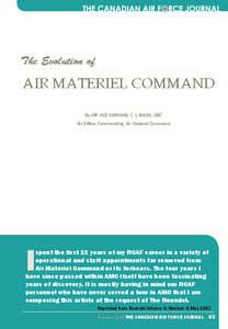 The Evolution of  AIR MATERIEL COMMAND