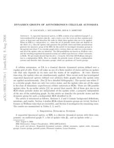 DYNAMICS GROUPS OF ASYNCHRONOUS CELLULAR AUTOMATA  arXiv:0808.1238v1 [math.DS] 8 Aug 2008