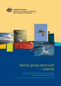Species group report card - seabirds - Supporting the marine bioregional plan for the North Marine Region