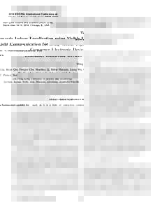 2014 IEEE/RSJ International Conference on Intelligent Robots and Systems (IROSSeptember 14-18, 2014, Chicago, IL, USA Towards Indoor Localization using Visible Light Communication for Consumer Electronic Devices