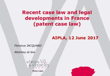 Le contentieux  des brevets d’invention  en France