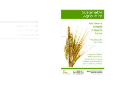 Sustainable Agriculture: From Common Principles to Common Practice