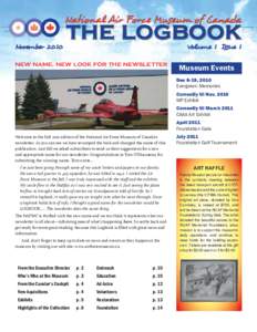 November[removed]Volume 1 Issue 1 new name, new look for the newsletter