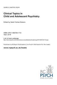 Clinical topics in child and adolescent psychiatry_body.indb