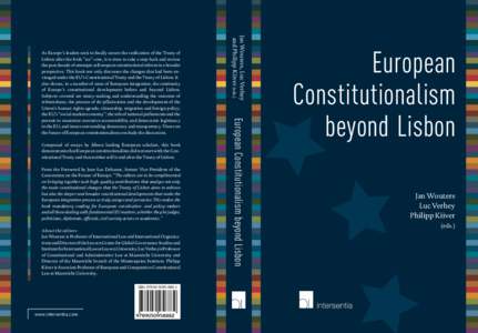 European Union / Federalism / Constitutionalism / Leuven Centre for Global Governance Studies / Law / Politics / Treaty of Lisbon