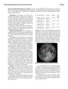 Space / Stefano Sposetti / Impact event / Moon / Transient lunar phenomenon / Impact crater / Luna programme / Astronomy / Planetary science / Lunar science