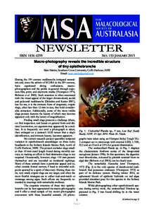 NEWSLETTER  ISSN[removed]NO. 153 JANUARY 2015