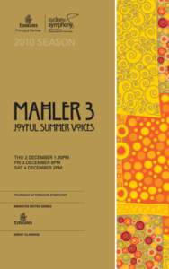 Gustav Mahler / Bruno Walter / Symphony / E-flat clarinet / Natalie Bauer-Lechner / Symphony No. 5 / Symphony No. 1 / Music / Classical music / Symphony No. 3