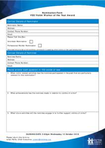 Microsoft Word - Victim Worker of the Year Nomination Form (2016)