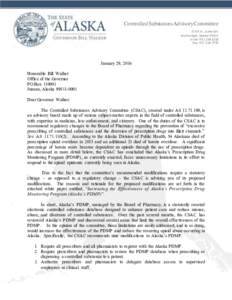 Letter to Governor Walker regarding CSAC
