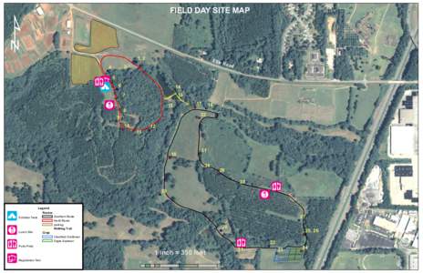 FIELD DAY SITE MAP  ¹ 3  4