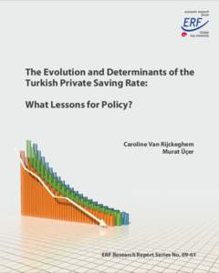 The Evolution and Determinants of the Turkish Private Saving Rate: What Lessons for Policy? Caroline Van Rijckeghem Murat Üçer