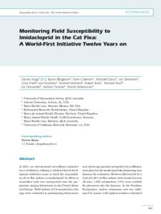 Ectopar asites  Parasitol Res:S47–S56   DOIs00436z Monitoring Field Susceptibility to Imidacloprid in the Cat Flea: