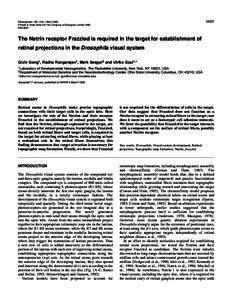1451  Development 126, [removed]Printed in Great Britain © The Company of Biologists Limited 1999 DEV8587