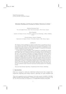 May 31, 2008  Parallel Processing Letters c World Scientific Publishing Company