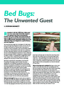 Bed Bugs: The Unwanted Guest By STEPHEN DOGGETT R