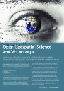 O PEN G EOS PAT I A L  Image: Shut terstock / Yeko Photo Studio Open Geospatial Science and Vision 2030