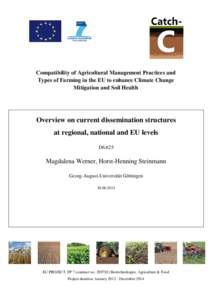 Compatibility of Agricultural Management Practices and Types of Farming in the EU to enhance Climate Change Mitigation and Soil Health Overview on current dissemination structures at regional, national and EU levels