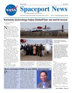 March 18, 2005  Vol. 44, No. 6 Spaceport News America’s gateway to the universe.