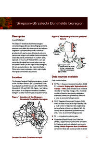 Simpson–Strzelecki Dunefields bioregion  Description Area: 272 920 km2 The Simpson–Strzelecki Dunefields bioregion comprises long parallel sand dunes, fringing dunefields,