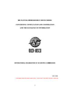 Financial regulation / International Organization of Securities Commissions / Securities Commission