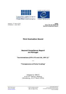 Adoption: 27 March 2015 Publication: 1 April 2015 Public Greco RC-III2E Second Compliance Report