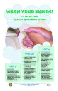 WASH YOUR HANDS! IT’S THE BEST WAY TO STOP SPREADING GERMS  HOW