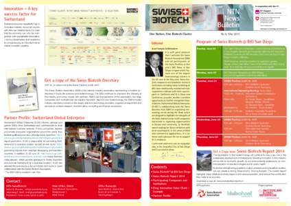 Innovation – A key success factor for Switzerland NTN News
