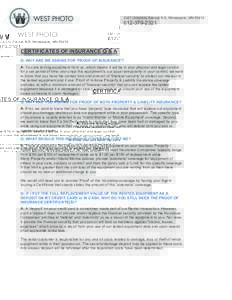 Microsoft Word - Cert. of Insurance Q&A.docx