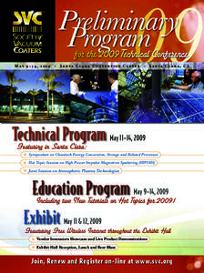 09  Preliminary Program for the 2009 Technical Conference