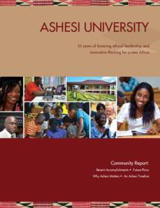 Ashesi University / Swarthmore College / Patrick Awuah /  Jr. / MasterCard Foundation / Accra / Ghana / K. Y. Amoako / Education in Africa