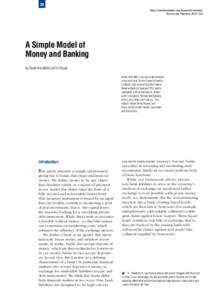 A Simple Model of Money and Banking