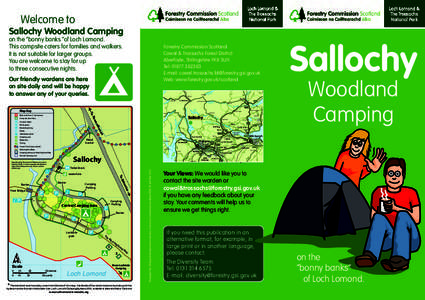 Sallochy Toilets and camping at