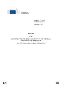 EUROPEAN COMMISSION Strasbourg, [removed]COM[removed]final ANNEXES 1 to 2