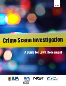 2013  Crime Scene Investigation