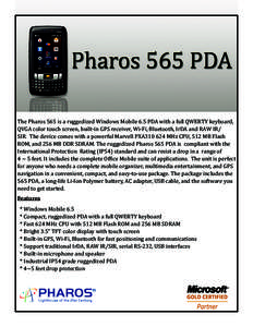 Pharos 565 PDA Datasheet.indd