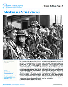 Cross-Cutting Report  Children and Armed Conflict Rebels stand guard in Colombia, January, 1999.