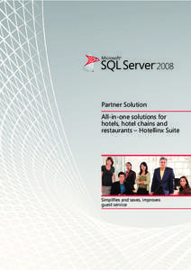 Partner Solution All-in-one solutions for hotels, hotel chains and