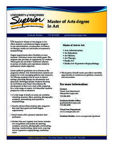 Master of Arts degree in Art Graduate Studies