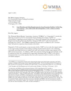 Microsoft Word - WMBAA - Letter to CFTC re Large Trader Reporting.doc