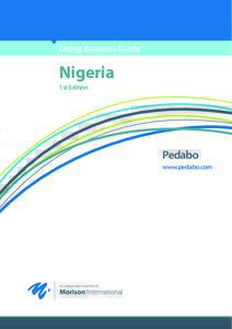 Doing Business Guide  Nigeria 1st Edition  Pedabo