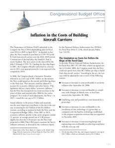 Inflation in the Costs of Building Aircraft Carriers