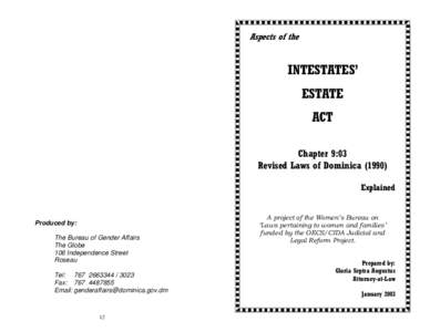 Booklet on Intestate Act.pub