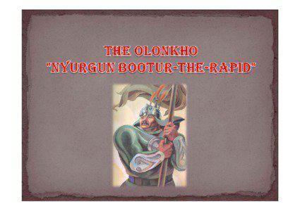 Olonkho / Poetic form / Yakuts / Sakha / Aiyy / Asia / Sakha Republic / Turkic peoples