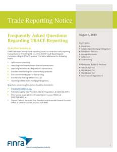 Trade Reporting Notice[removed]