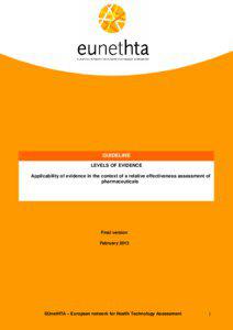 Draft version of Stakeholder Policy for the EUnetHTA Collaboration