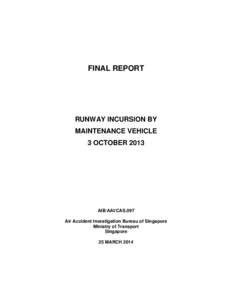 Microsoft Word - Rover 39 Runway Incursion 3 Oct 13 - Final Report[removed]Fair Copy