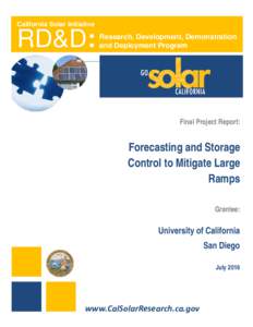 California Solar Initiative  RD&D: Research, Development, Demonstration and Deployment Program
